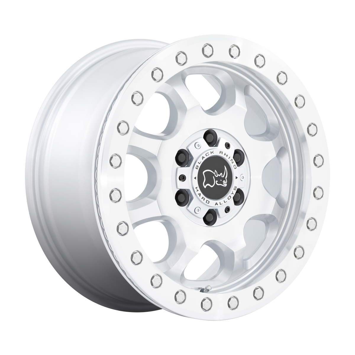 BR VENTURE 17X8 6X130 G-SLVR MACH 38MM