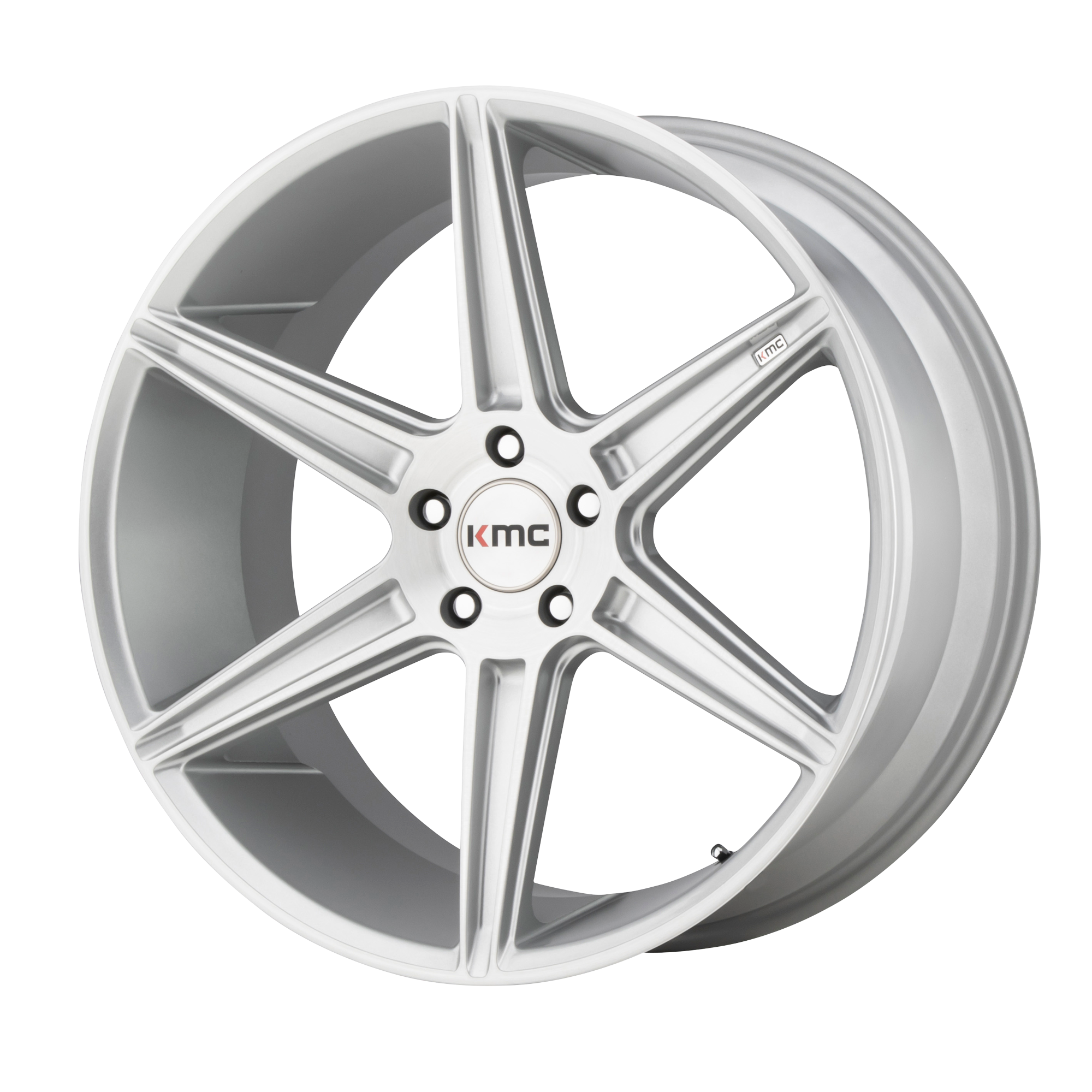 KM711 20X10.5 5X4.5 BRUSHED SLV 35MM