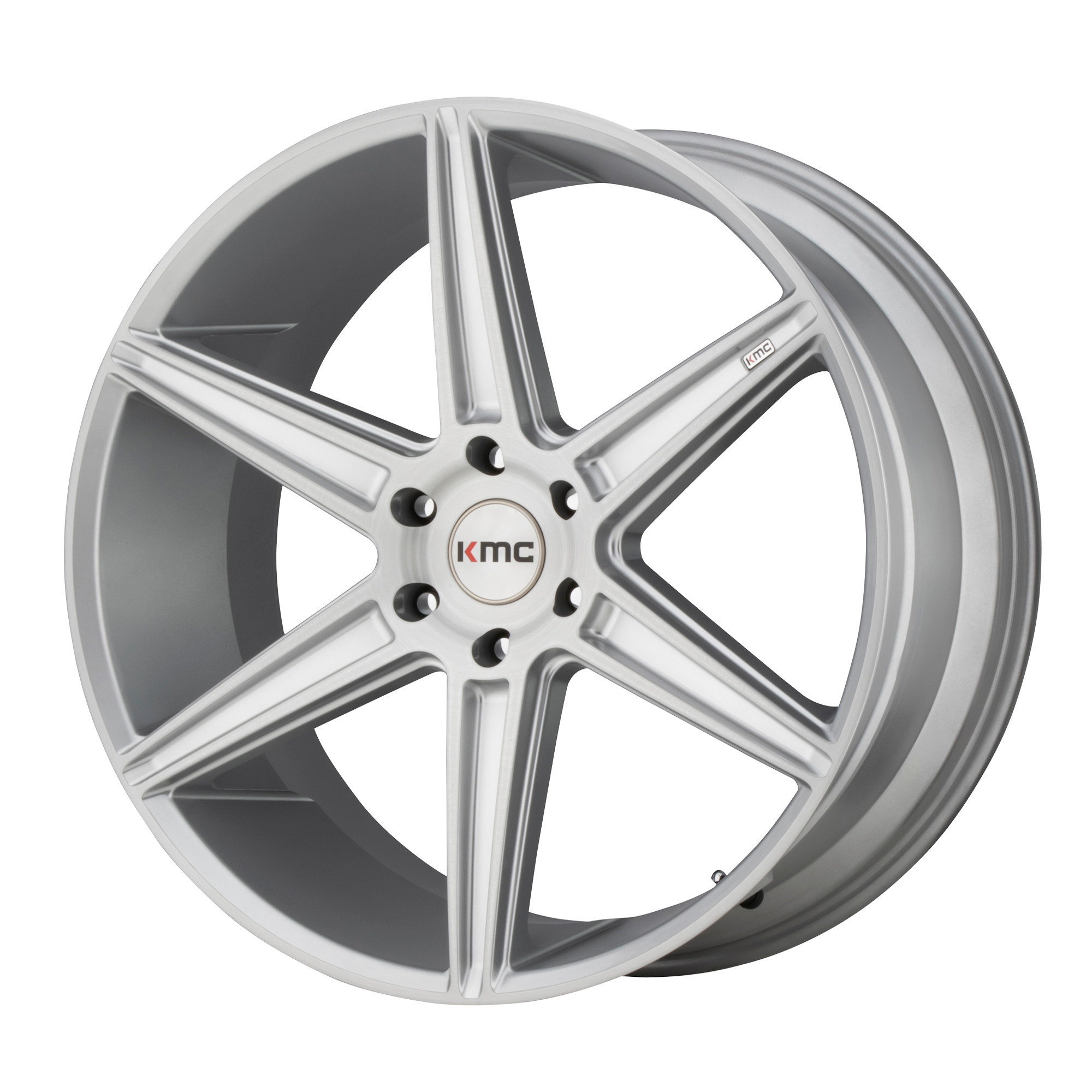 KM712 22X9.5 5X120 BRUSHED SLV 30MM