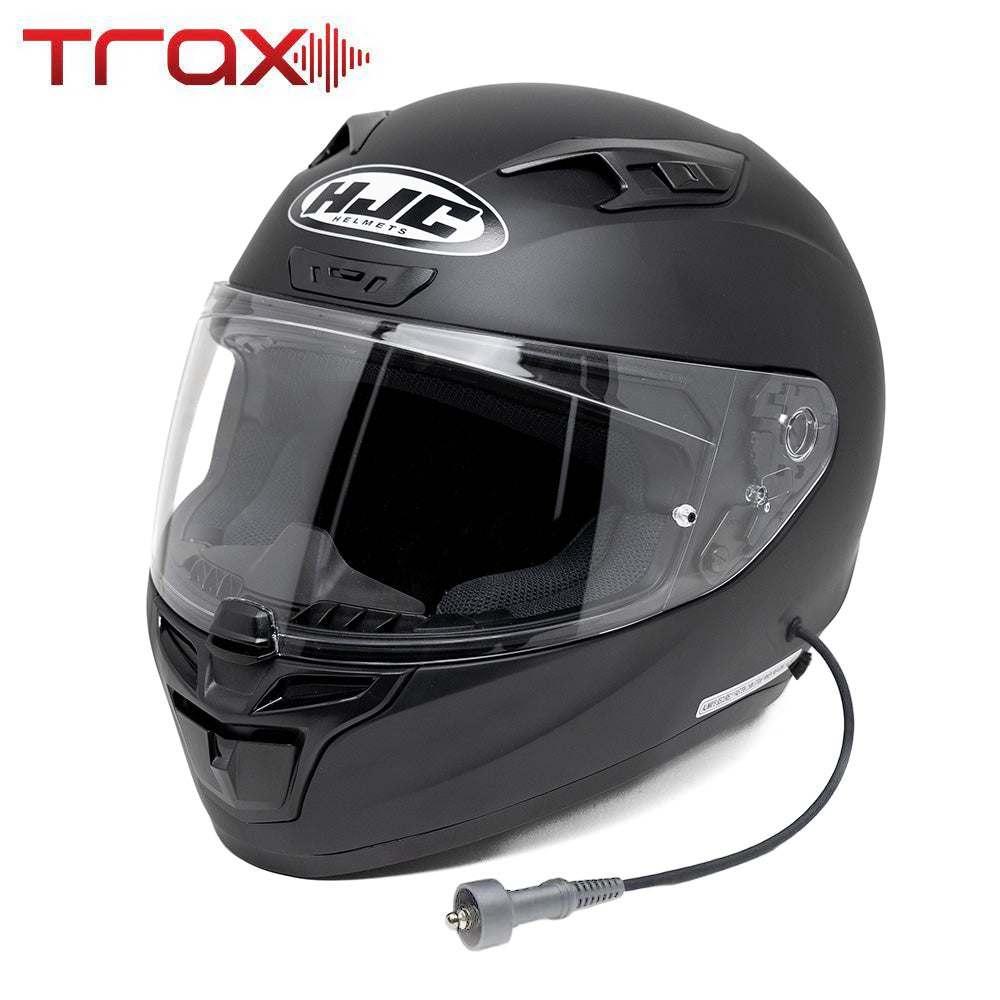 HJC i10 DOT Helmet -  Black - PCI Race Radios