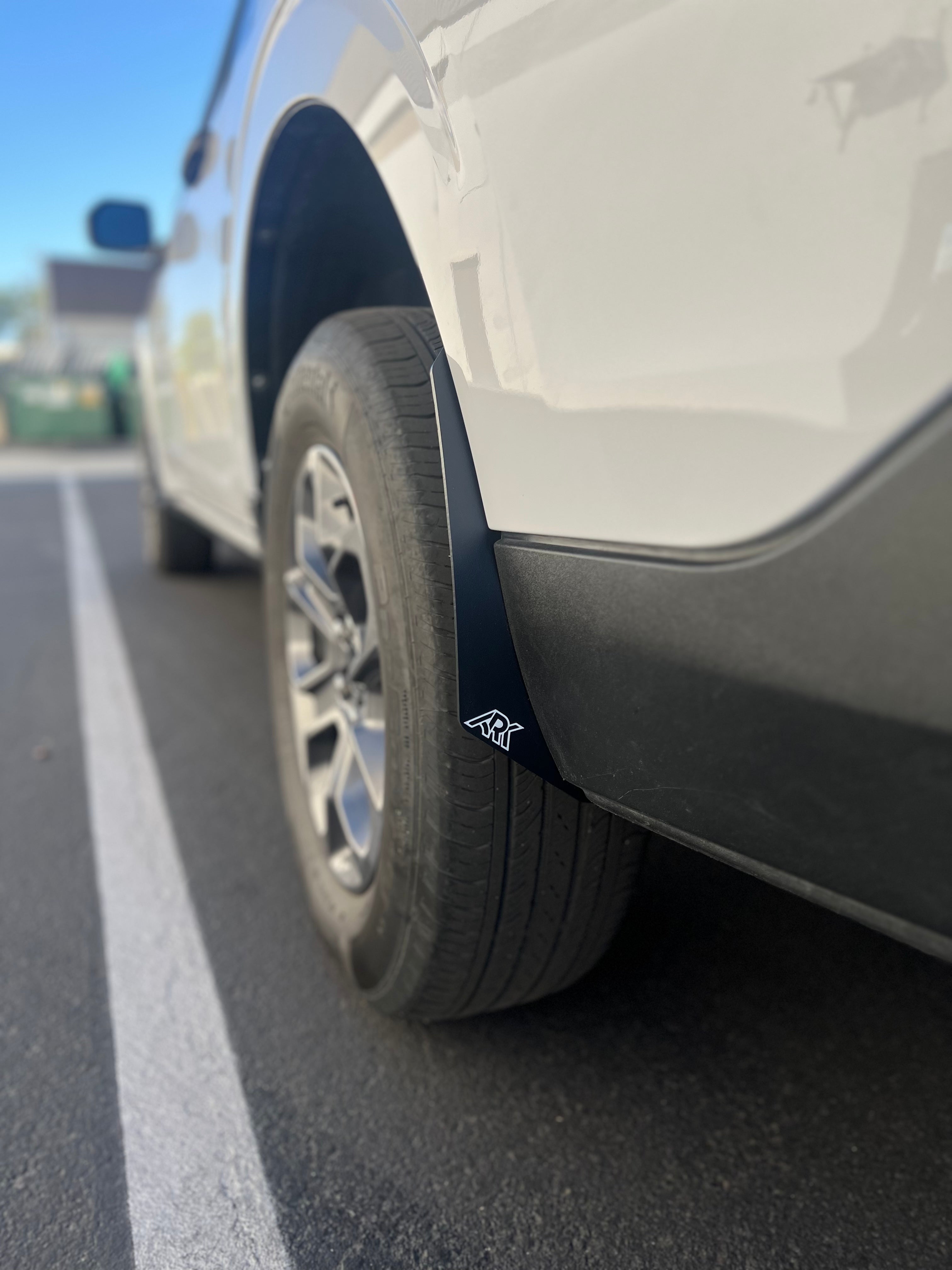 2022+ Ford Maverick Micro Flares installed on a truck, enhancing its rugged appearance and protecting the wheel wells.