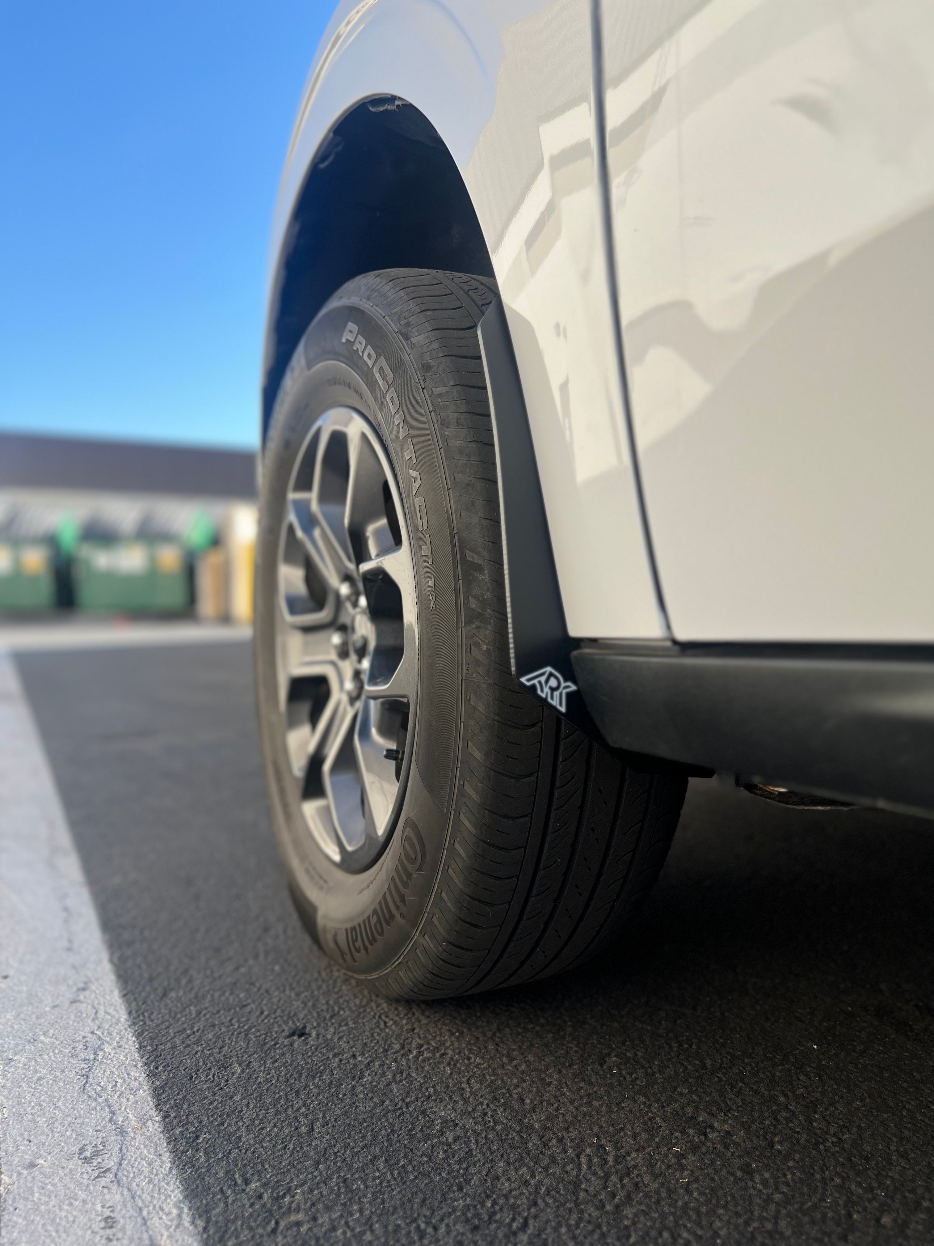 2022+ Ford Maverick Micro Flares installed on a vehicle, showcasing enhanced tire coverage and rugged design.