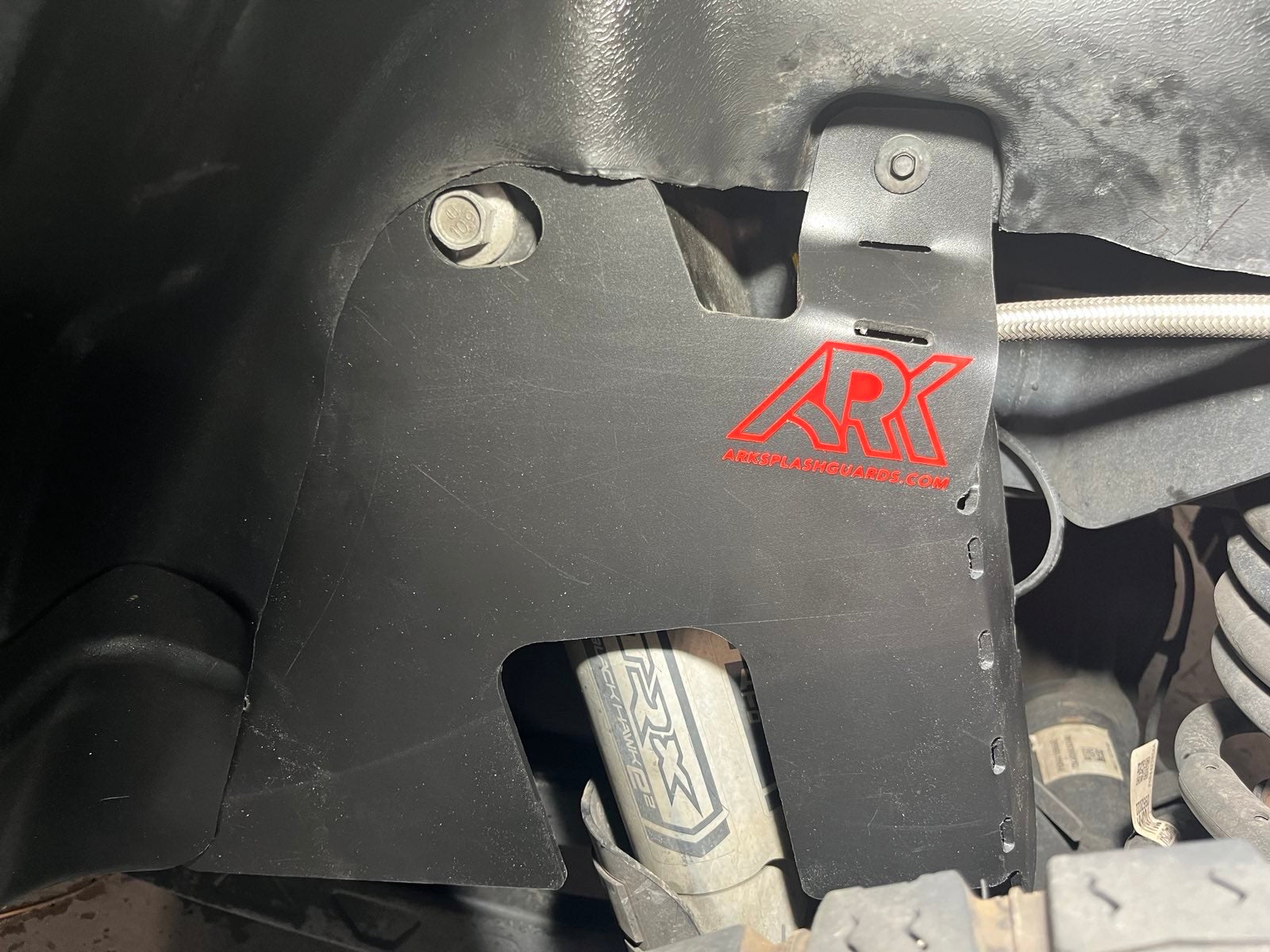 2025+ Dodge RAM RHO strut protection panel showcasing durable design for enhanced offroad performance and protection.