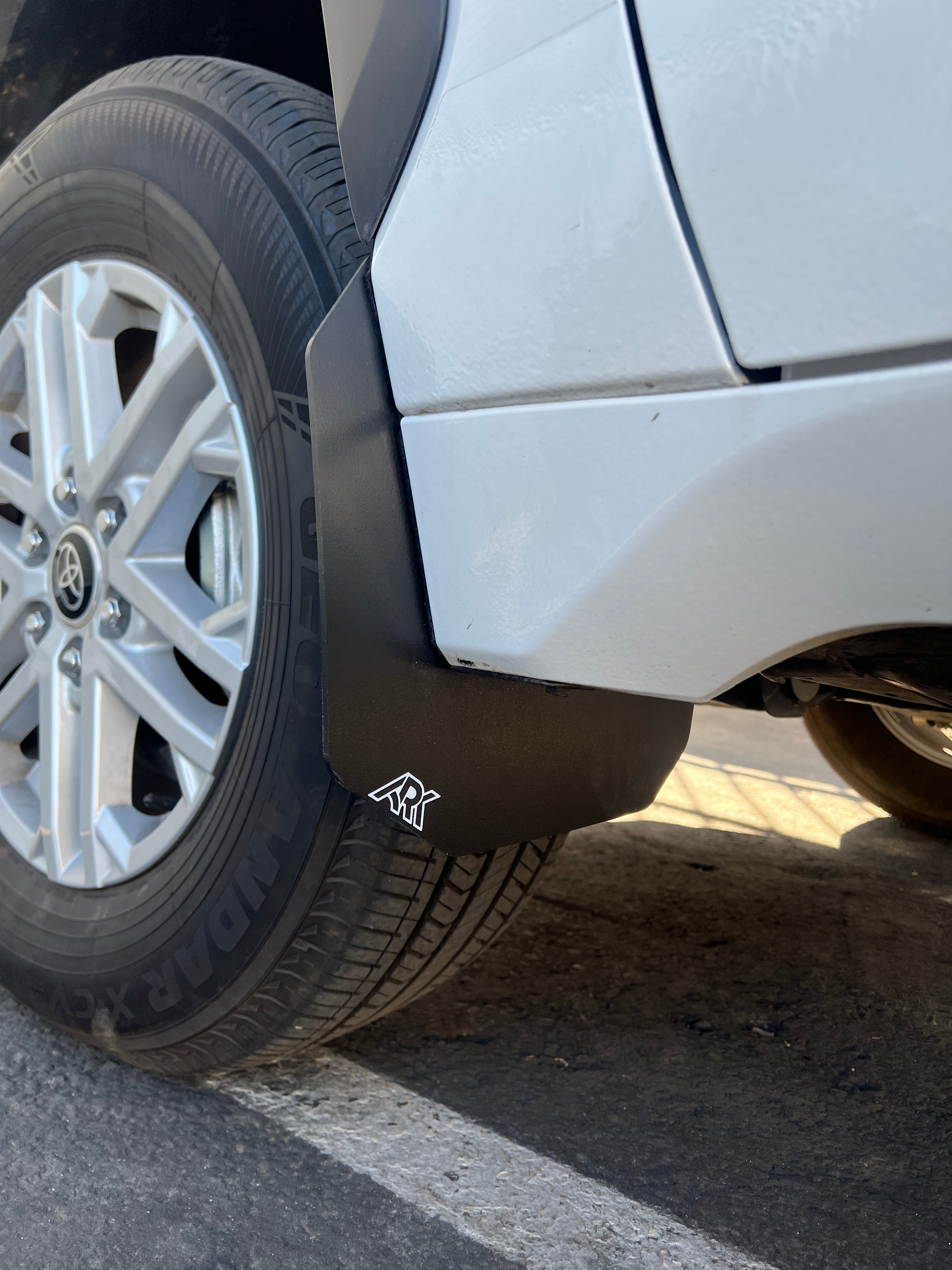 2022+ Toyota Tundra TriXPoly Mid Mud Flaps designed for enhanced protection and durability on off-road terrains.