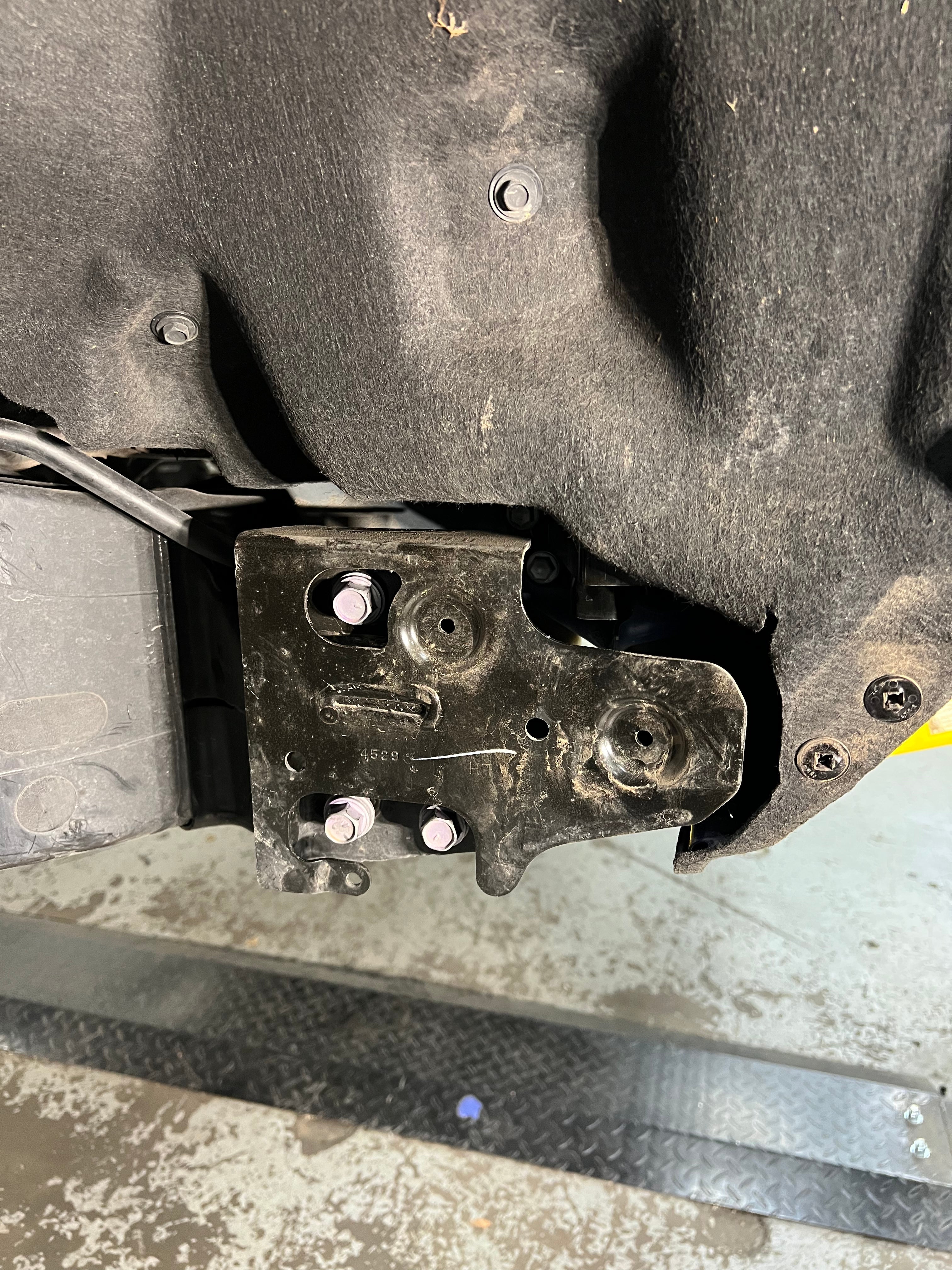 2024+ Toyota Tacoma TriXpoly Front Crash Bracket Deletes showing the installation area with mounting points visible.