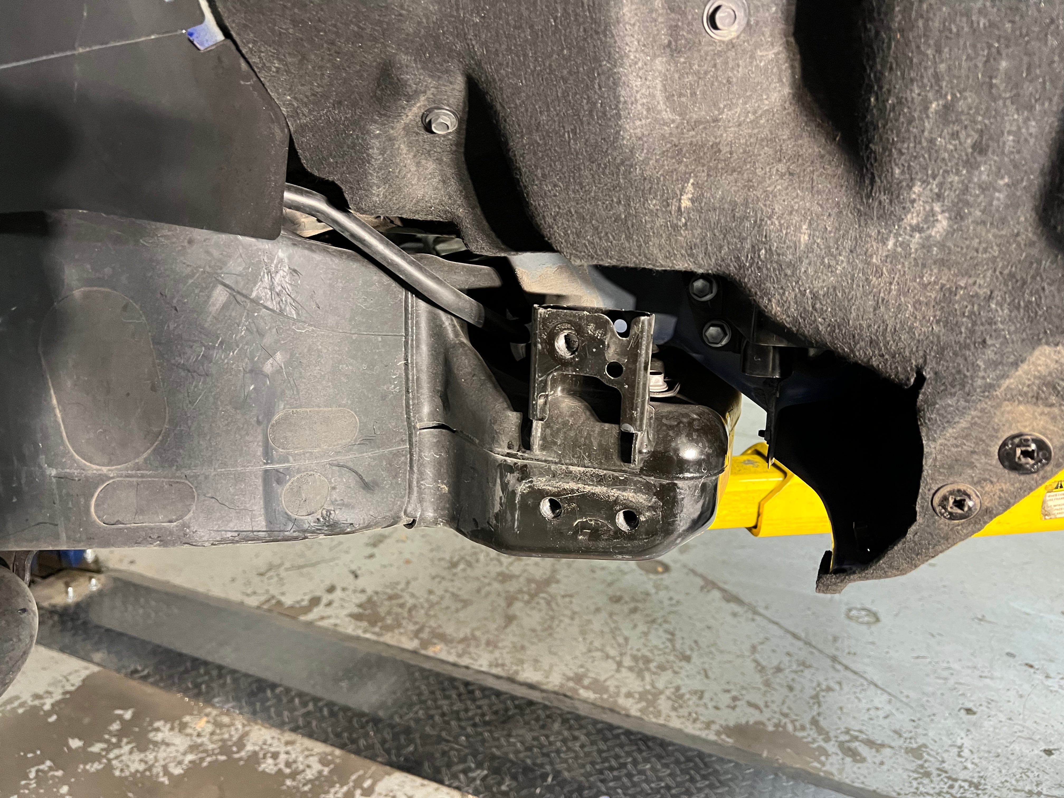 2024+ Toyota Tacoma TriXpoly Front Crash Bracket Deletes showcasing durable construction for enhanced offroad performance.