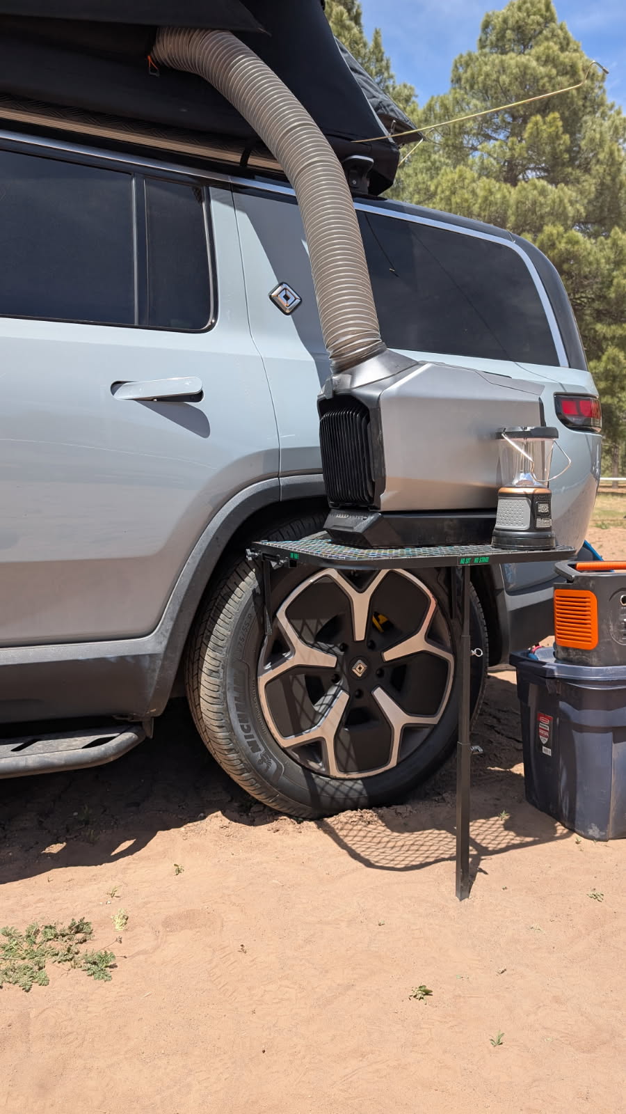 SMALL -  Aluminum Camping Tire Table