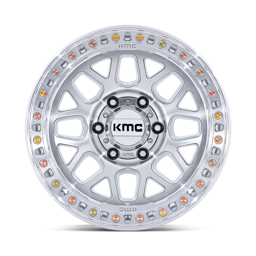 KMC KM549 GLOSS SILVER W/ MACHINED FACE GRS Wheel