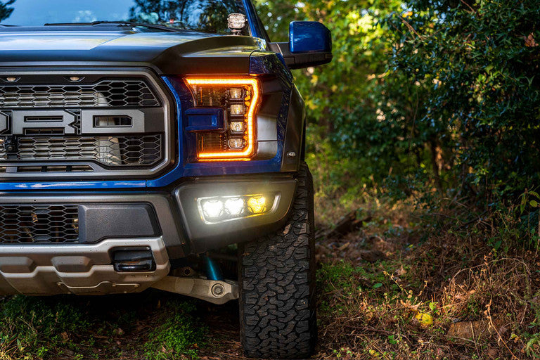 MORIMOTO 4BANGER LED TRIPLE FOG LIGHTS: FORD RAPTOR (2017-2020)