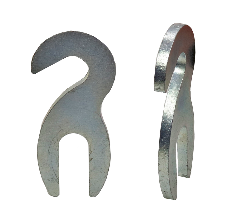 Bumper spacers for 2017 and newer Super Duty trucks, designed for enhanced fit and support. Durable 1/2-inch metal construction.