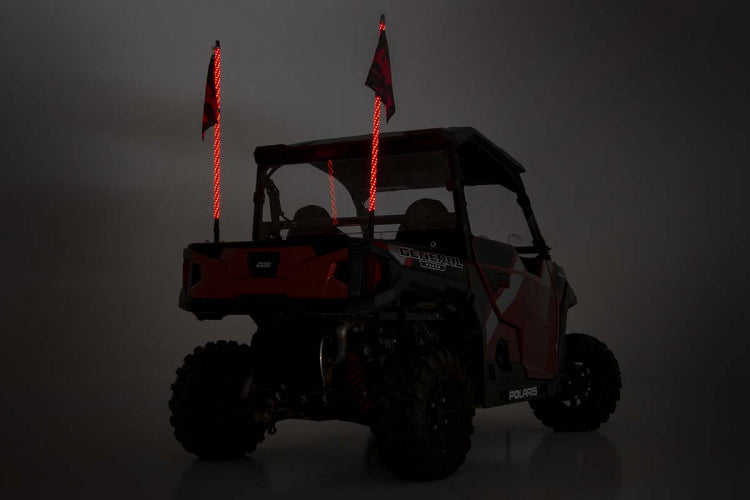 Rough Country MULTI-FUNCTION UTV LED WHIP LIGHTS W/ REMOTE CONTROL