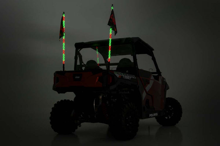 Rough Country MULTI-FUNCTION UTV LED WHIP LIGHTS W/ REMOTE CONTROL