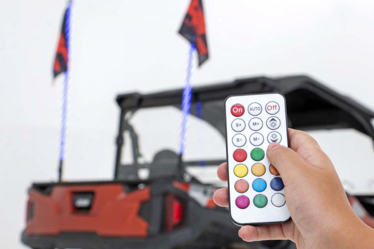Rough Country MULTI-FUNCTION UTV LED WHIP LIGHTS W/ REMOTE CONTROL