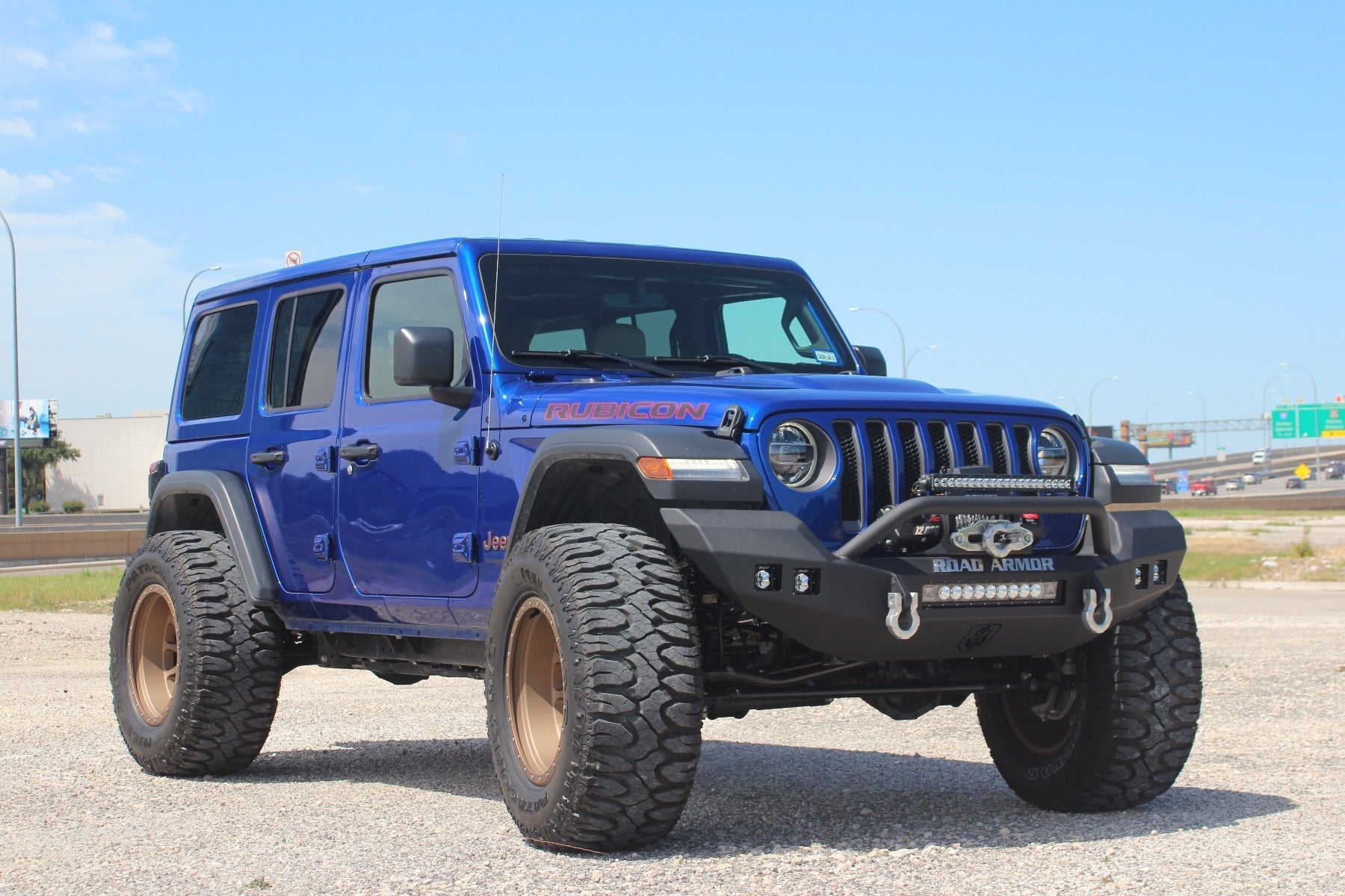 Stealth Front Full Width Winch Bumper Sheet Metal Pre-Runner Guard | Rubicon Only - Texture Black 2018-2025 Jeep JL JLU JT