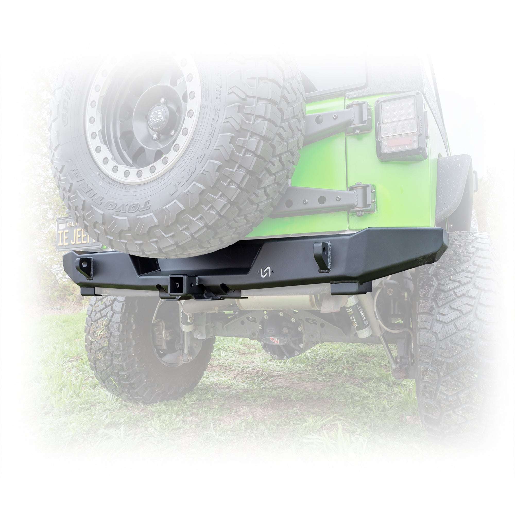 Rear Bumper with Hitch Receiver for Jeep Wrangler JK