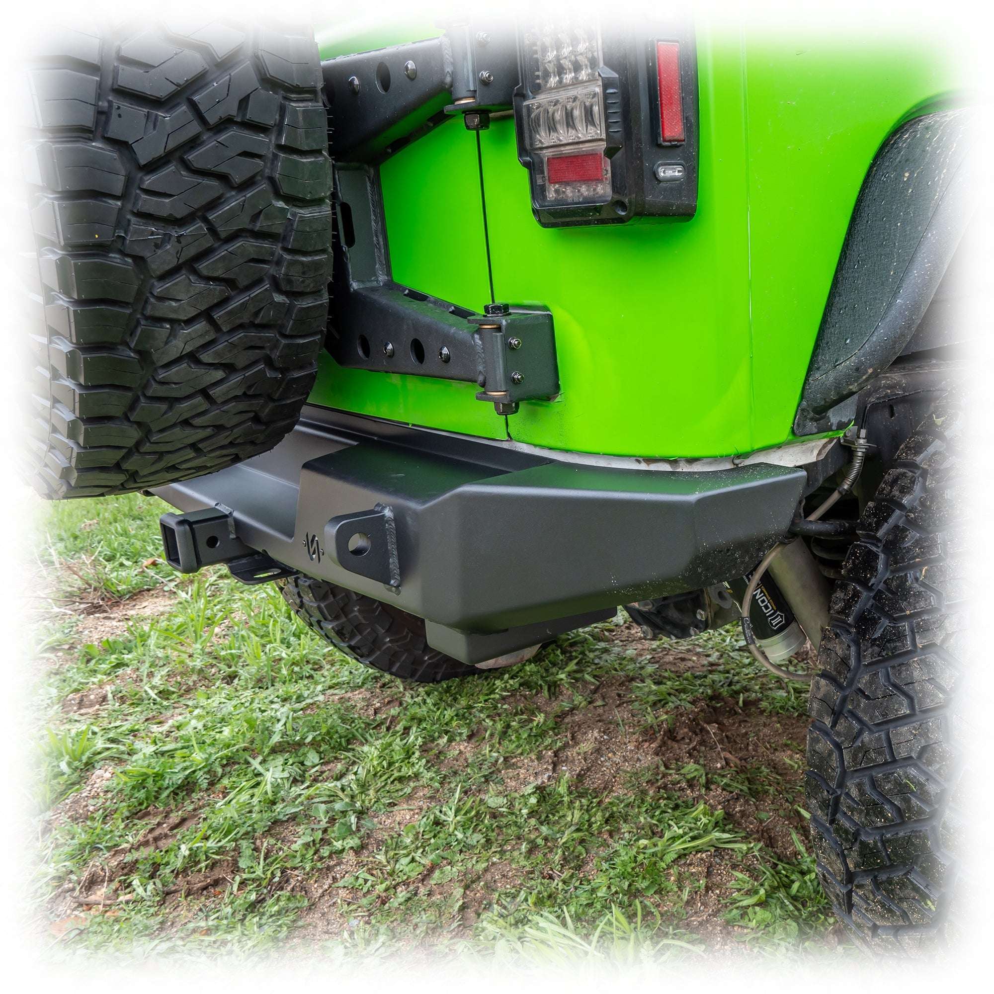 Rear Bumper with Hitch Receiver for Jeep Wrangler JK