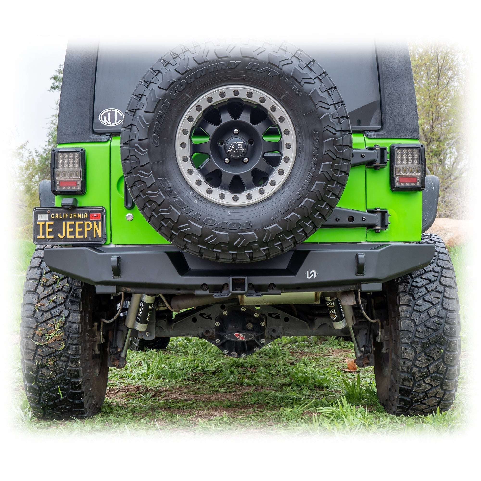 Rear Bumper with Hitch Receiver for Jeep Wrangler JK
