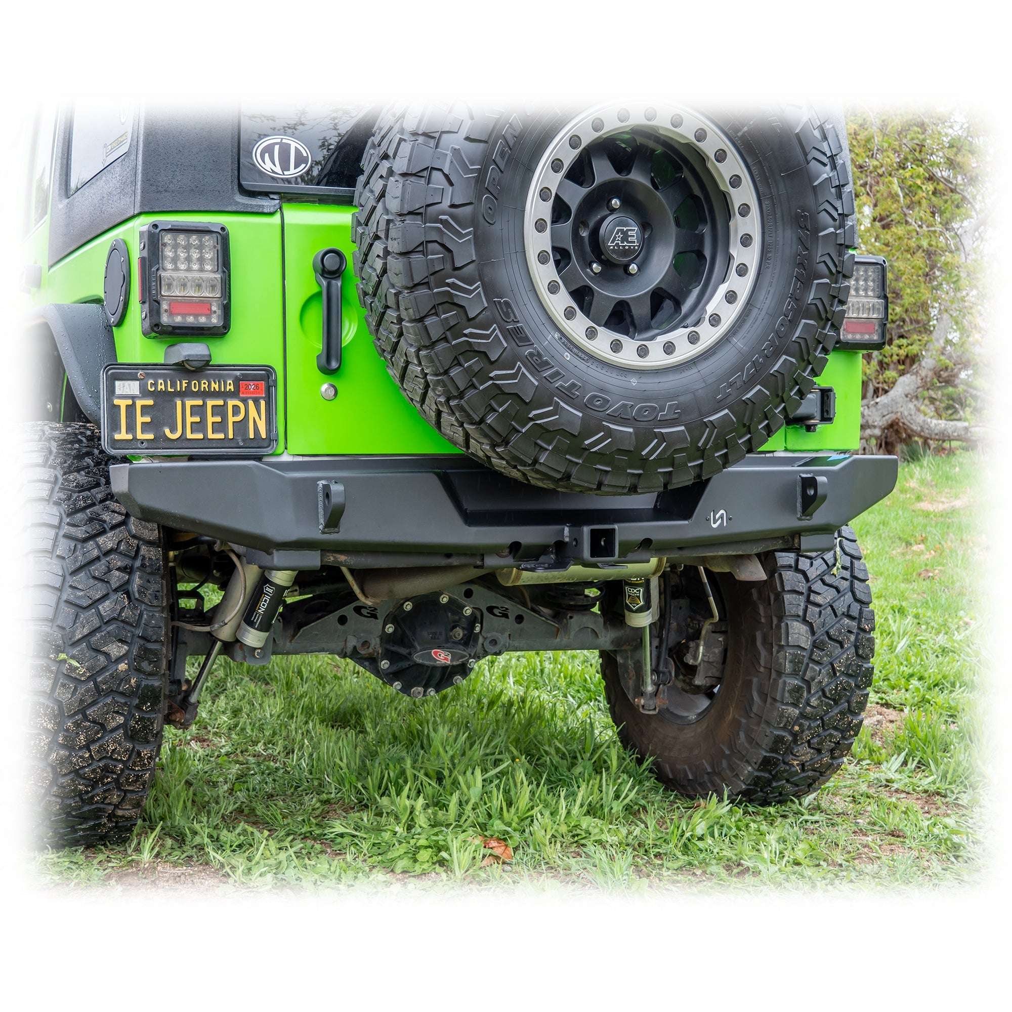 Rear Bumper with Hitch Receiver for Jeep Wrangler JK