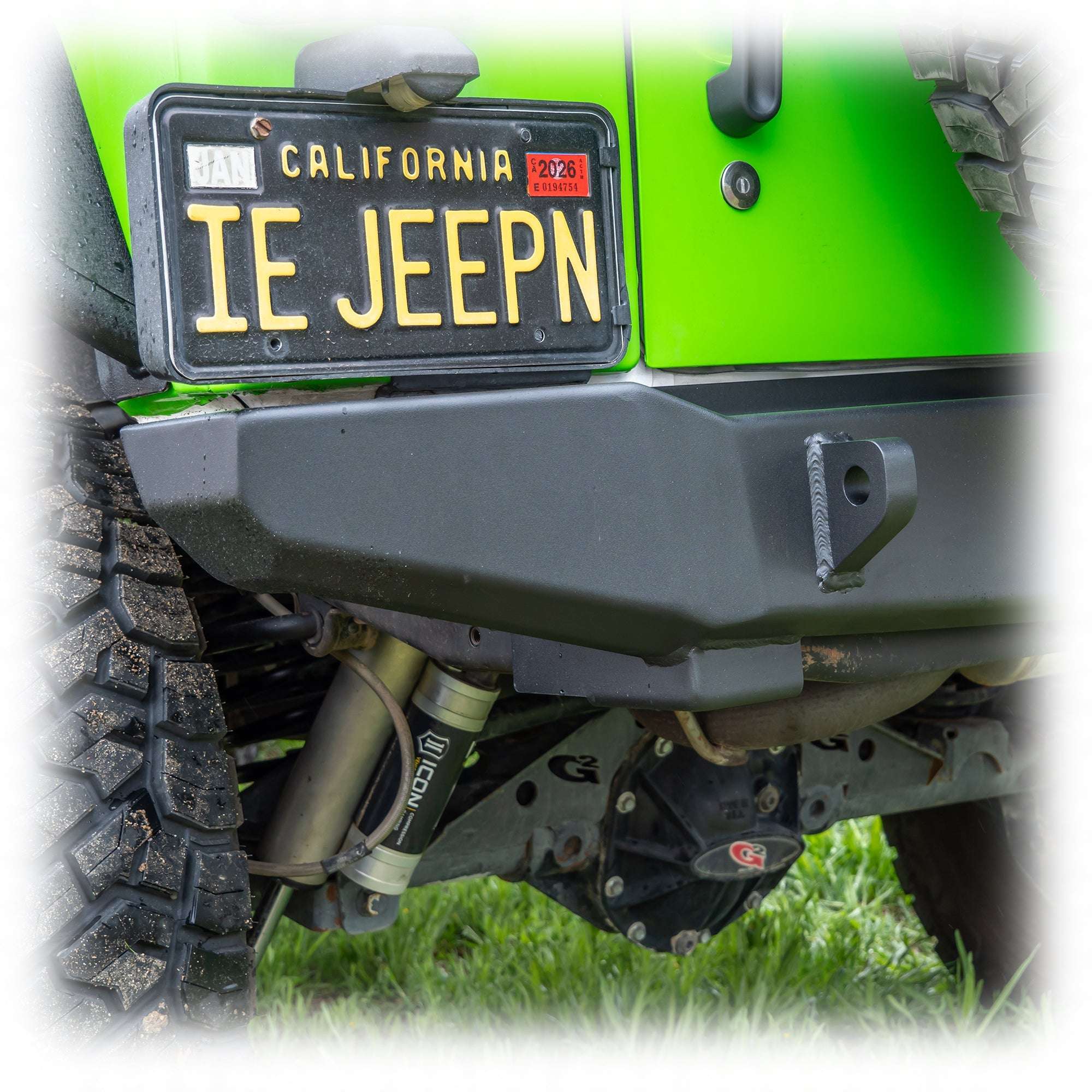 Rear Bumper with Hitch Receiver for Jeep Wrangler JK