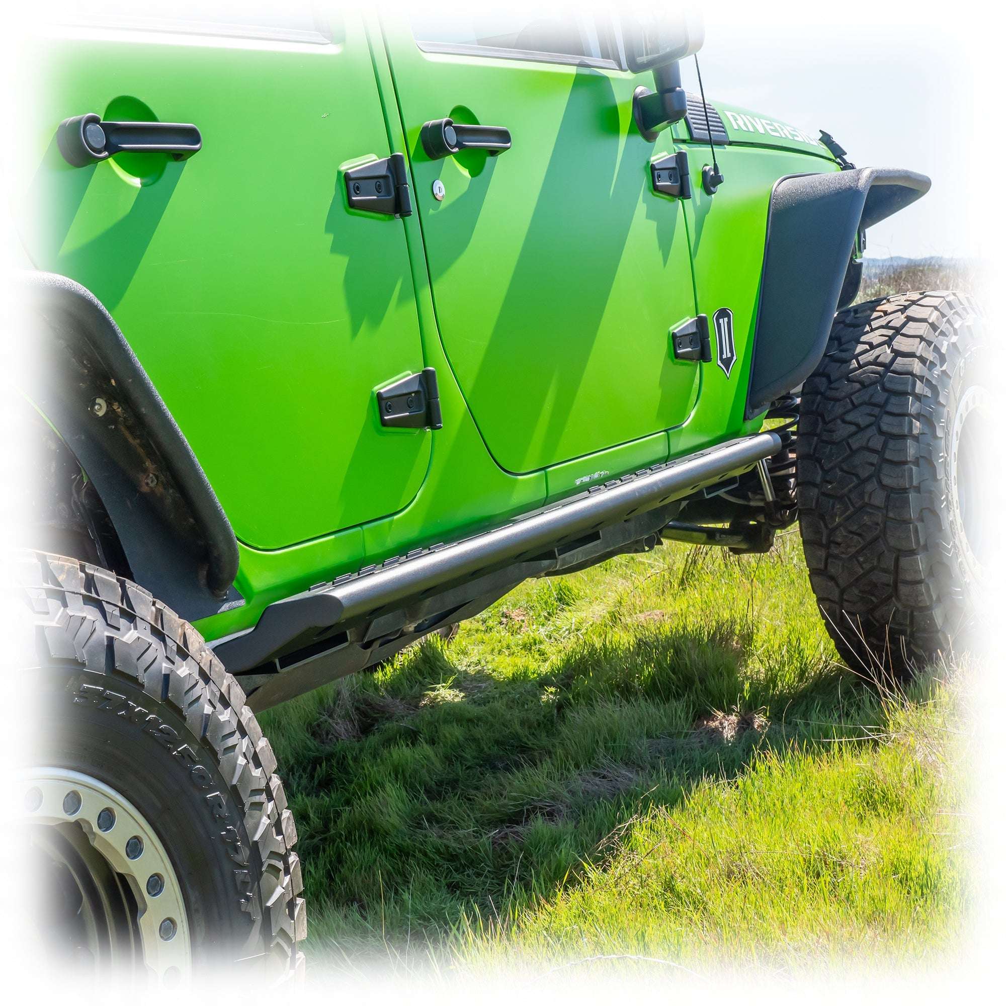 Rock Slider Steps with Frame-Mount System for Jeep Wrangler JK 4-Door