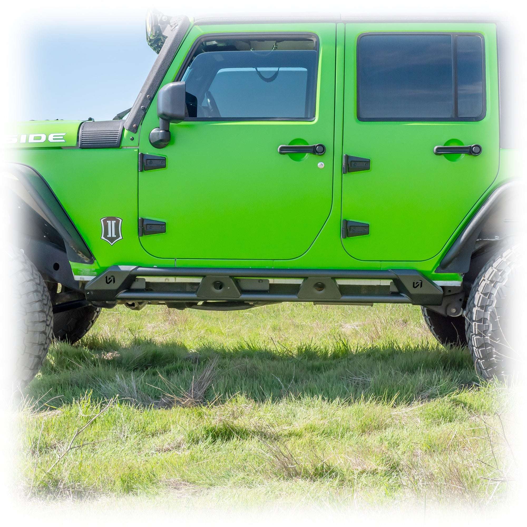 Rock Sliders with Frame-Mount System for Jeep Wrangler JK 4-Door