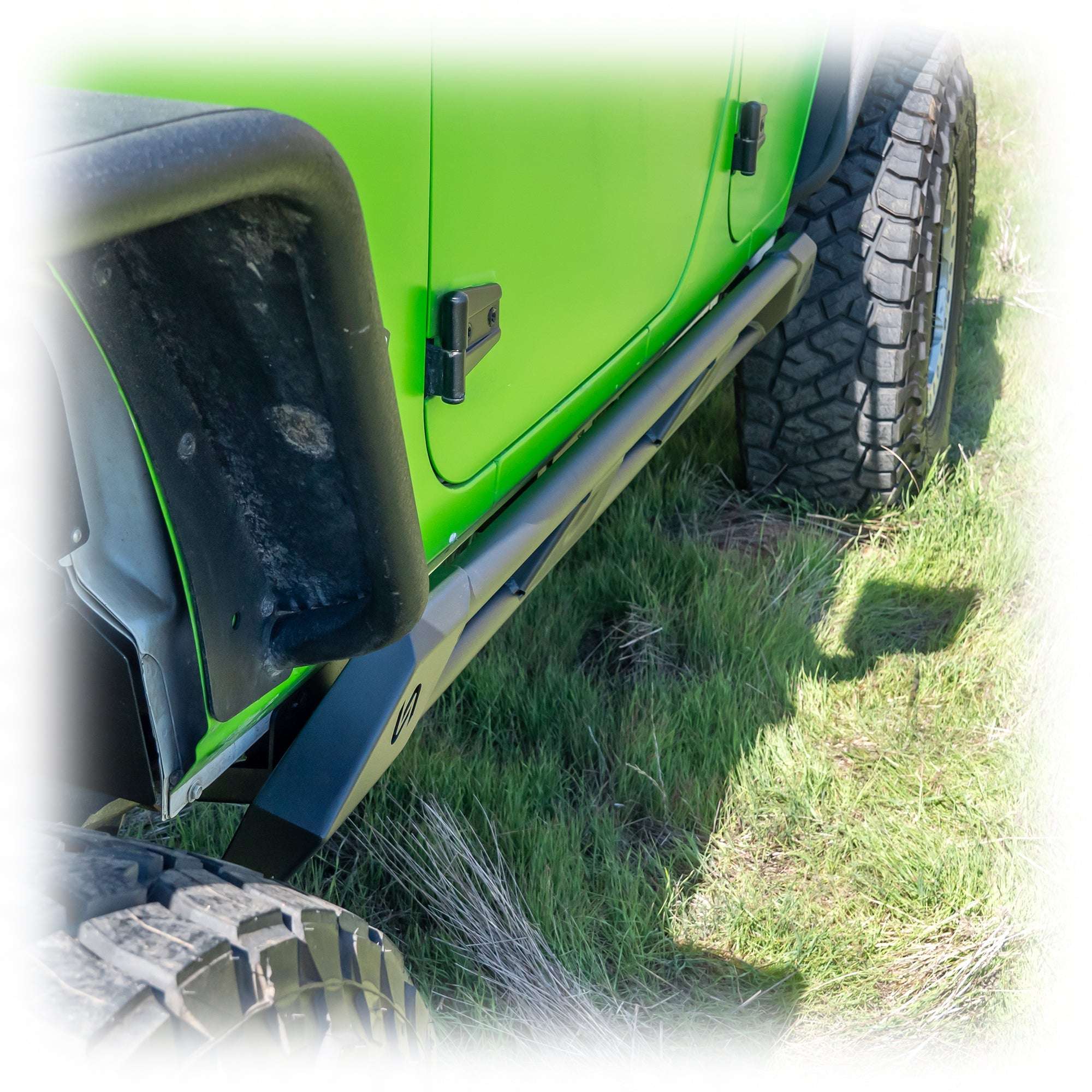 Rock Sliders with Frame-Mount System for Jeep Wrangler JK 4-Door