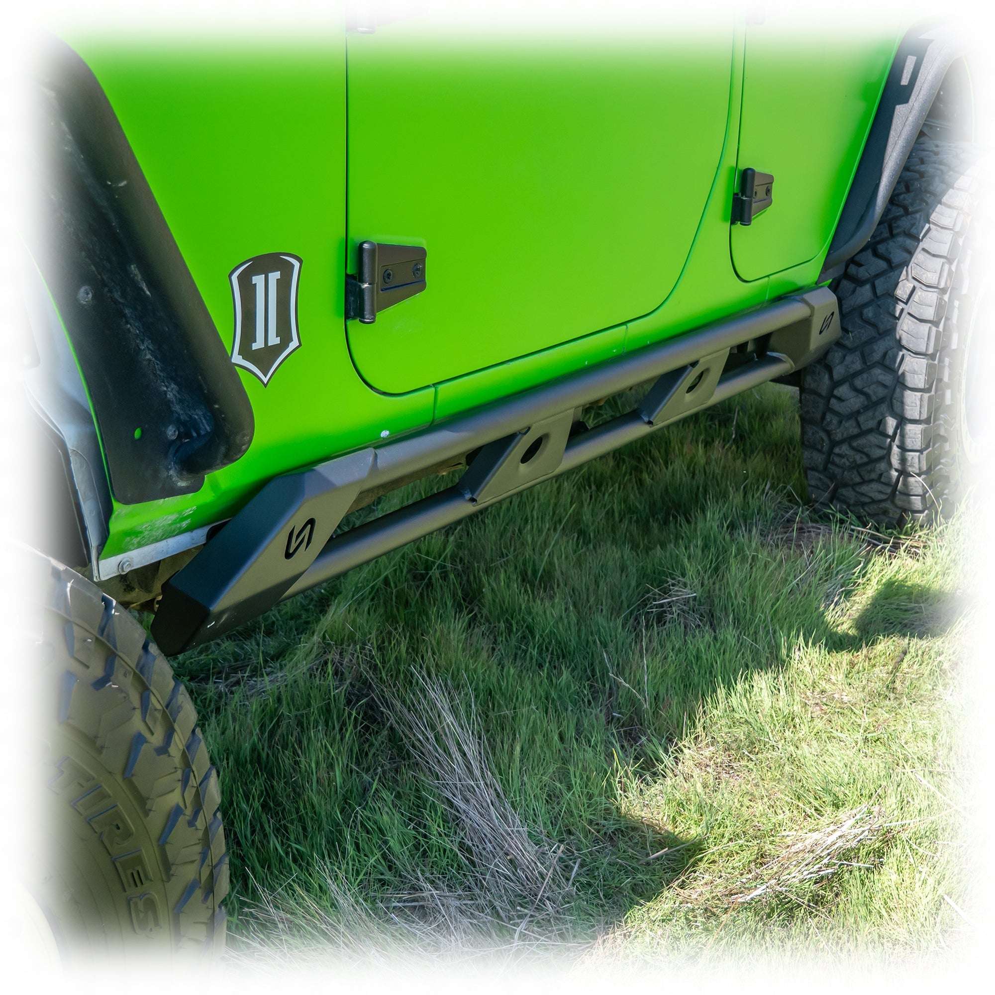 Rock Sliders with Frame-Mount System for Jeep Wrangler JK 4-Door
