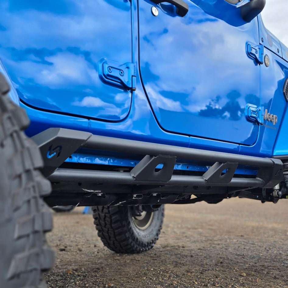 Rock Sliders with Frame-Mount System for Jeep Wrangler JK 4-Door