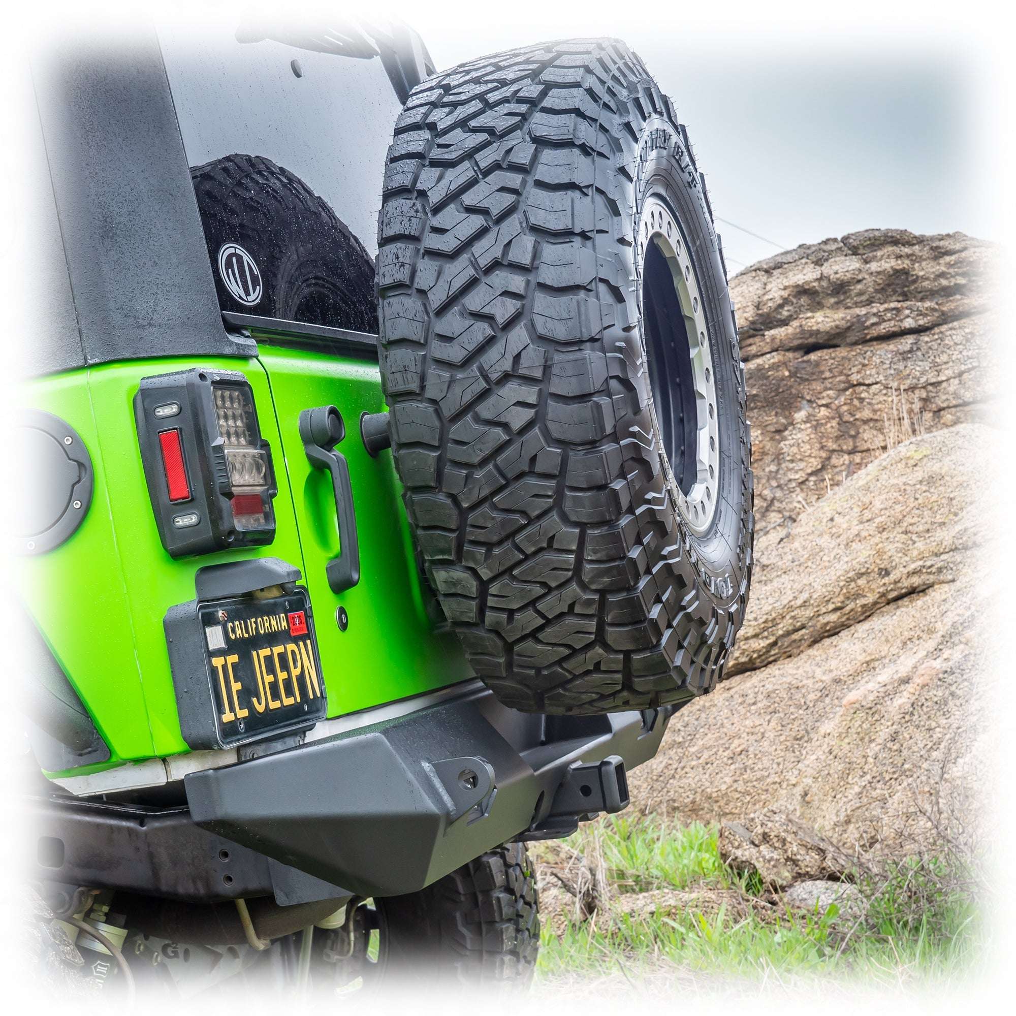 Tire Carrier and Tailgate Reinforcement for Jeep Wrangler JK