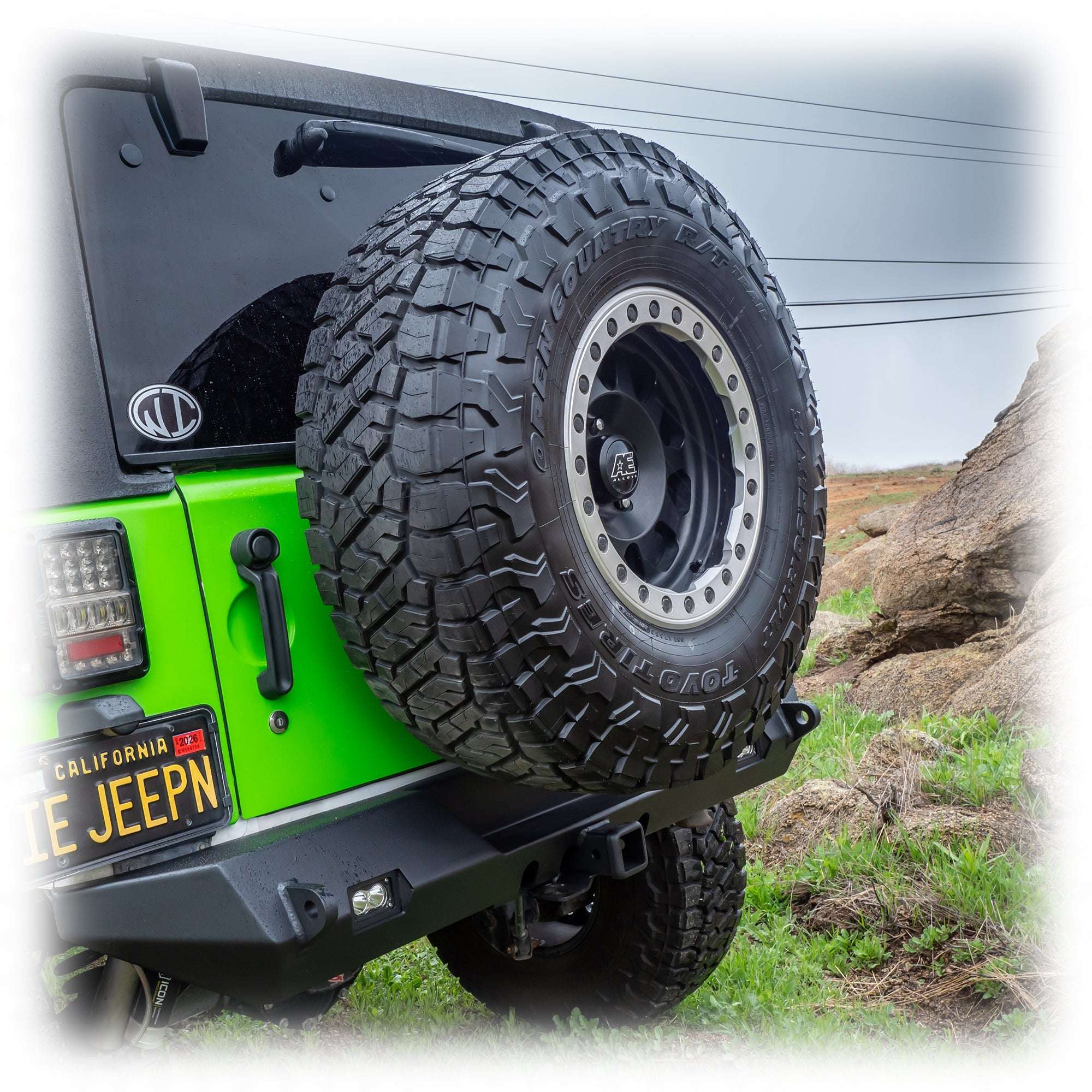 Tire Carrier and Tailgate Reinforcement for Jeep Wrangler JK