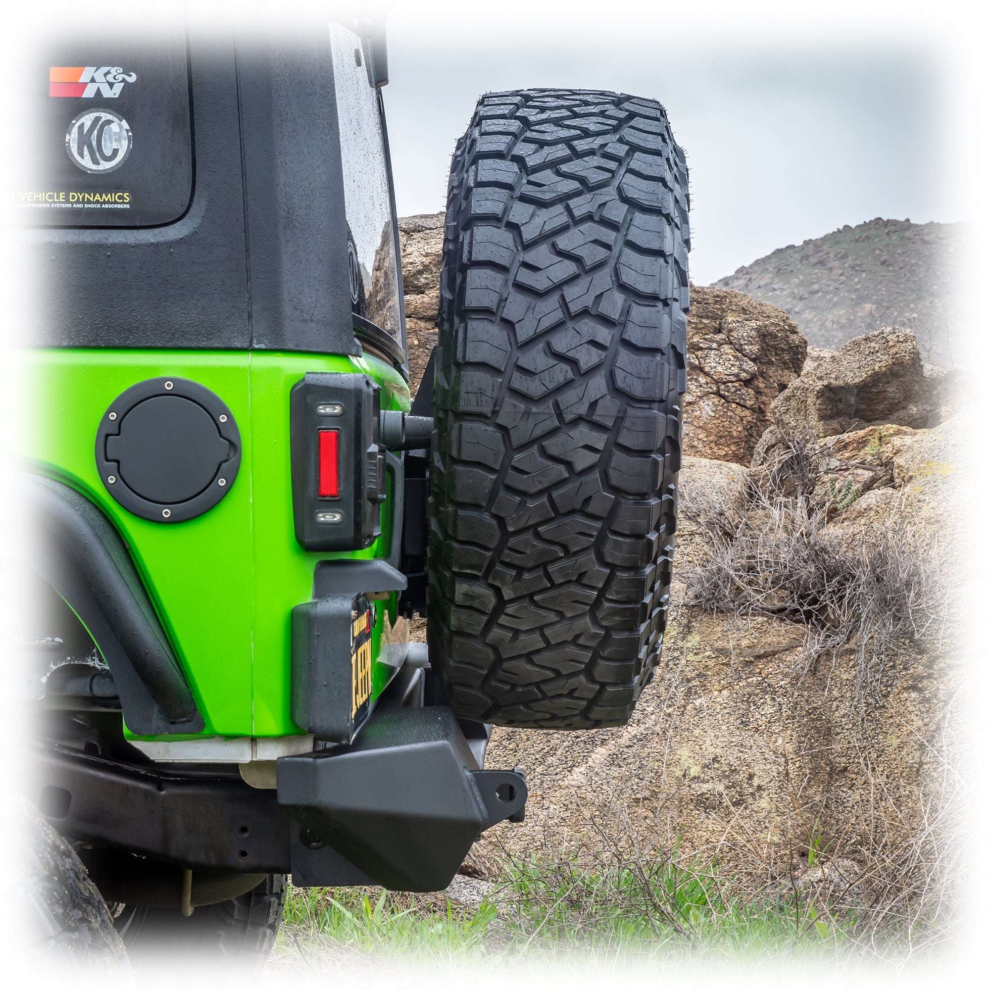 Tire Carrier and Tailgate Reinforcement for Jeep Wrangler JK