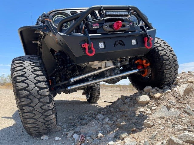 KIT125 - Jeep Wrangler JL & Gladiator JT - 2.5 Ton Tie Rod & Drag Link Assembly - Polished Aluminum