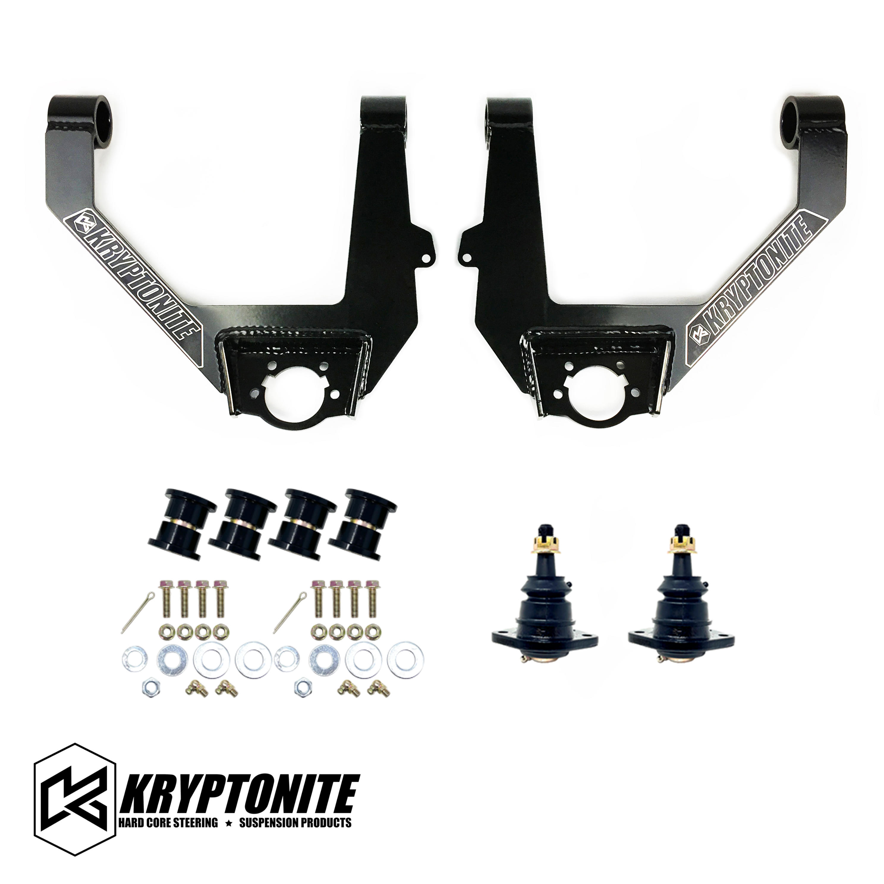 KRYPTONITE STAGE 3 LEVELING KIT WITH FOX SHOCKS FOR 1/2 TON 6-LUG CHEVY/GMC TRUCKS 2014–2018