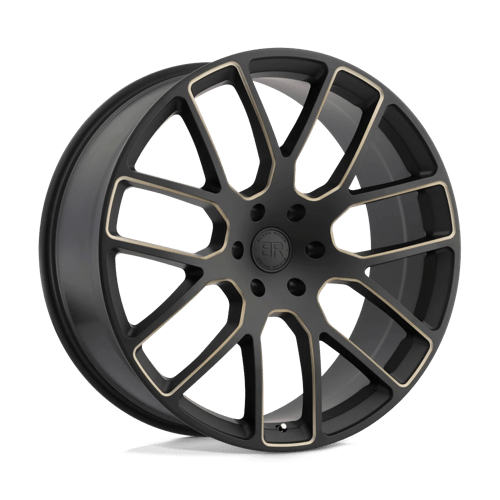 BRKUN 22X9.5 5X4.5 M-BLK-DDT-MILL 30MM