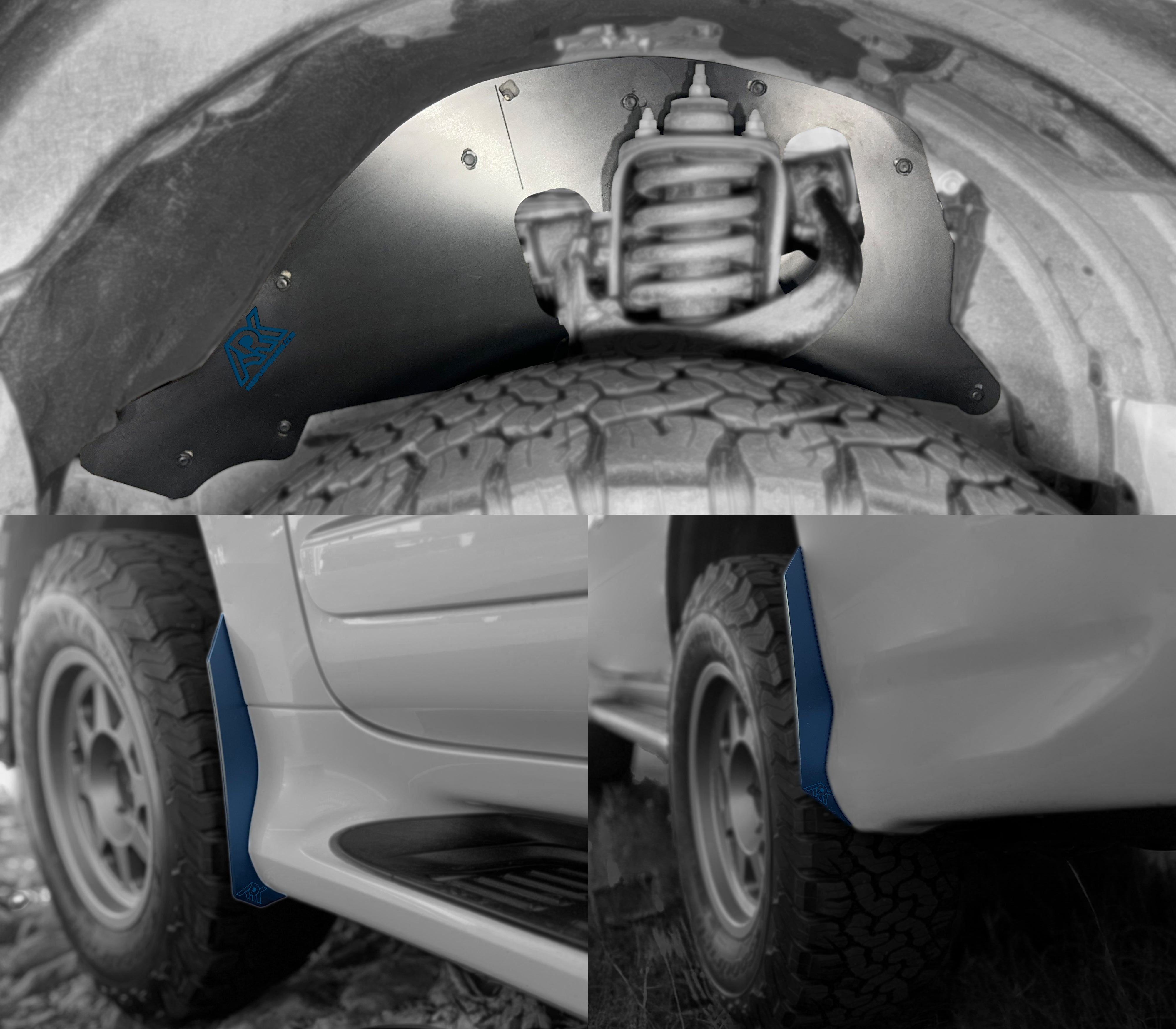 Lexus GX 460 TriXpoly splash guards and micro deletes showcasing durable protection for offroad adventures.