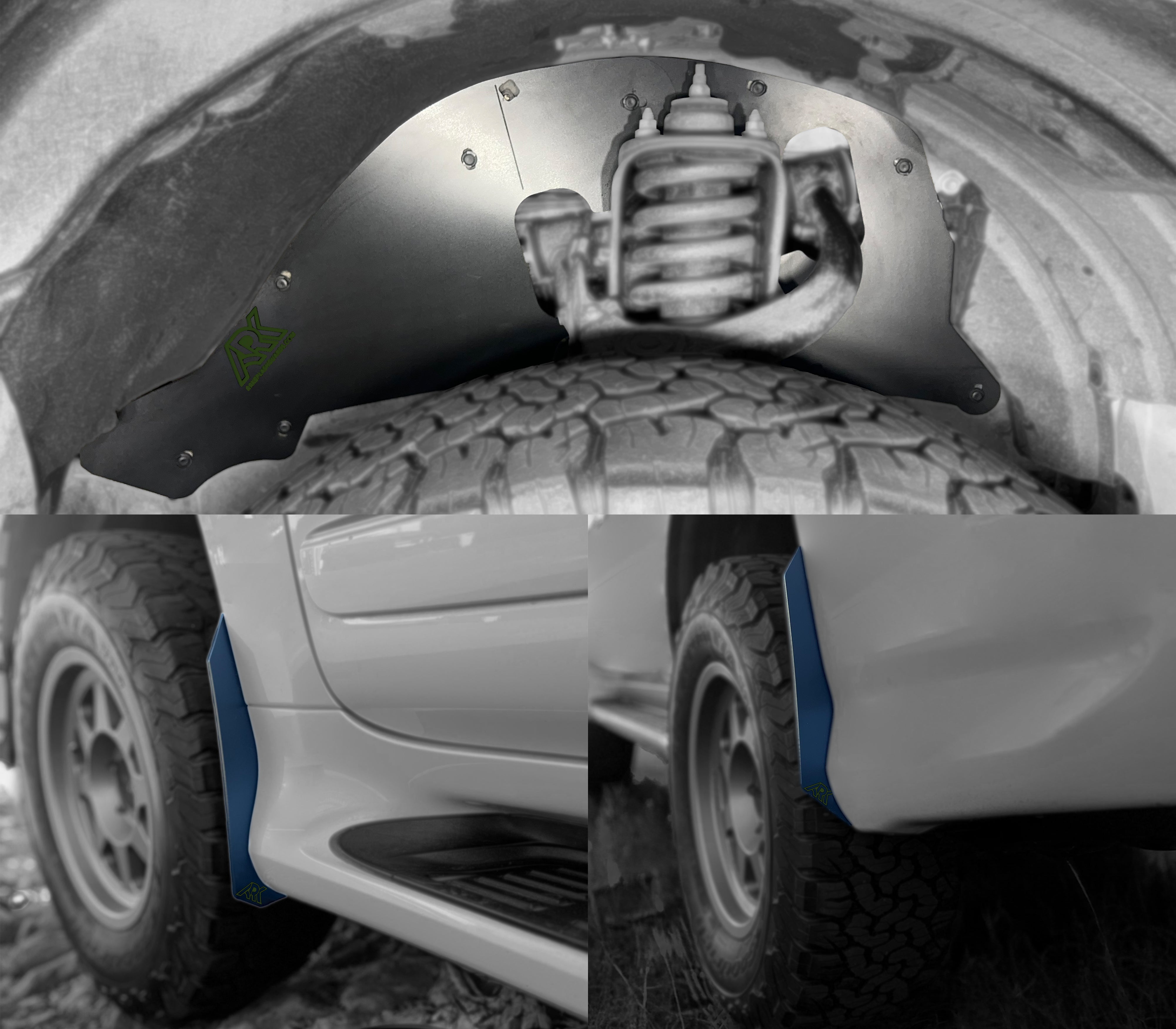 TriXpoly splash guards for 2010-2024 Lexus GX 460, featuring durable design and micro deletes for enhanced protection.