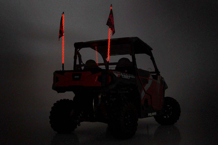 Rough Country MULTI-FUNCTION UTV LED WHIP LIGHTS W/ REMOTE CONTROL