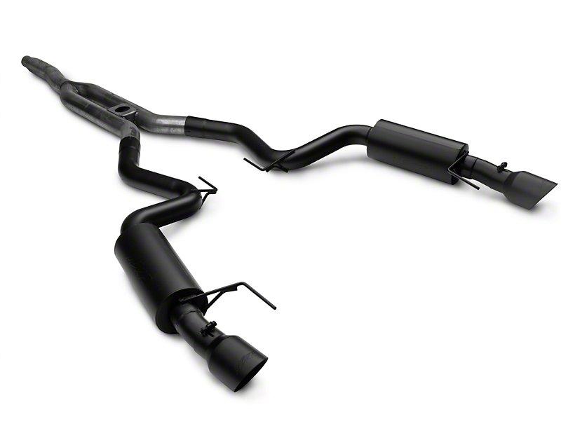 MBRP Black Series Cat-Back Exhaust w/ Y-Pipe - Race Version (2015-2023 Mustang EcoBoost)