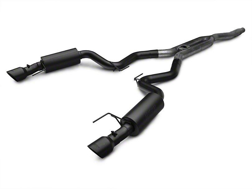 MBRP Black Series Cat-Back Exhaust w/ Y-Pipe - Street Version (2015-2023 Mustang EcoBoost)