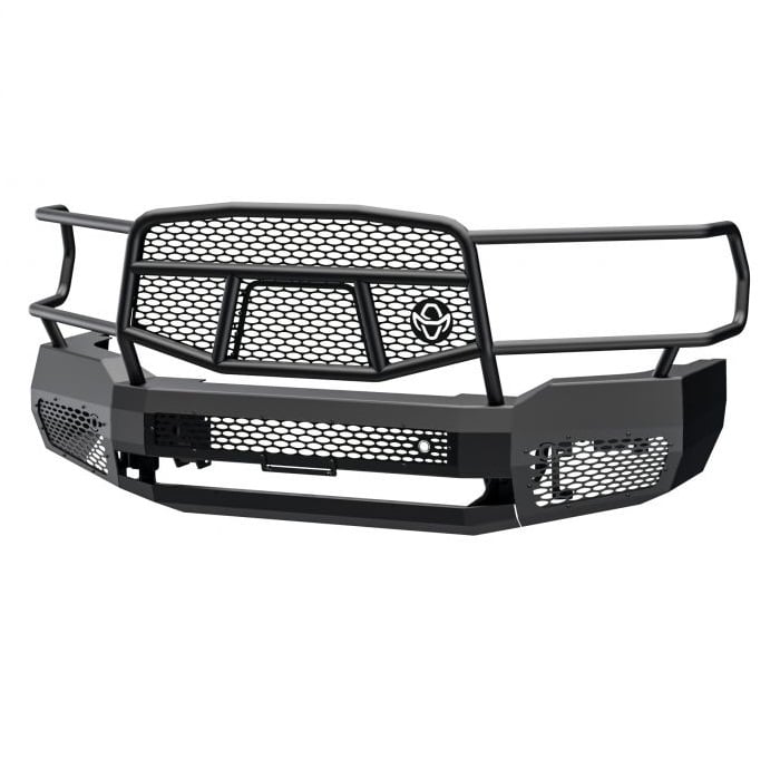 Ranch Hand Midnight Front Bumper With Grille Guard 10-23 Ram 6.7L Cummins 2500/3500