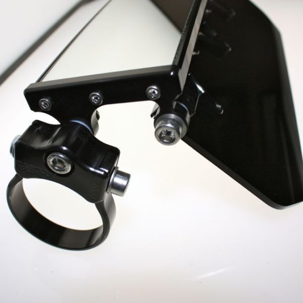 12″ Wide Panoramic Rearview Mirror with Folding Sun Visor – Tinted Shield by Axia Alloys