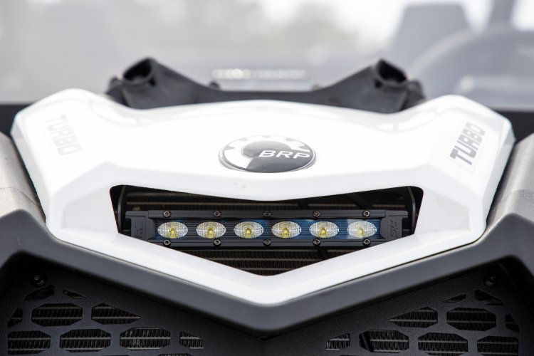 Rough Country LED LIGHT COWL MOUNT | 6" BLACK SLIMLINE | CAN-AM MAVERICK X3 (17-22)