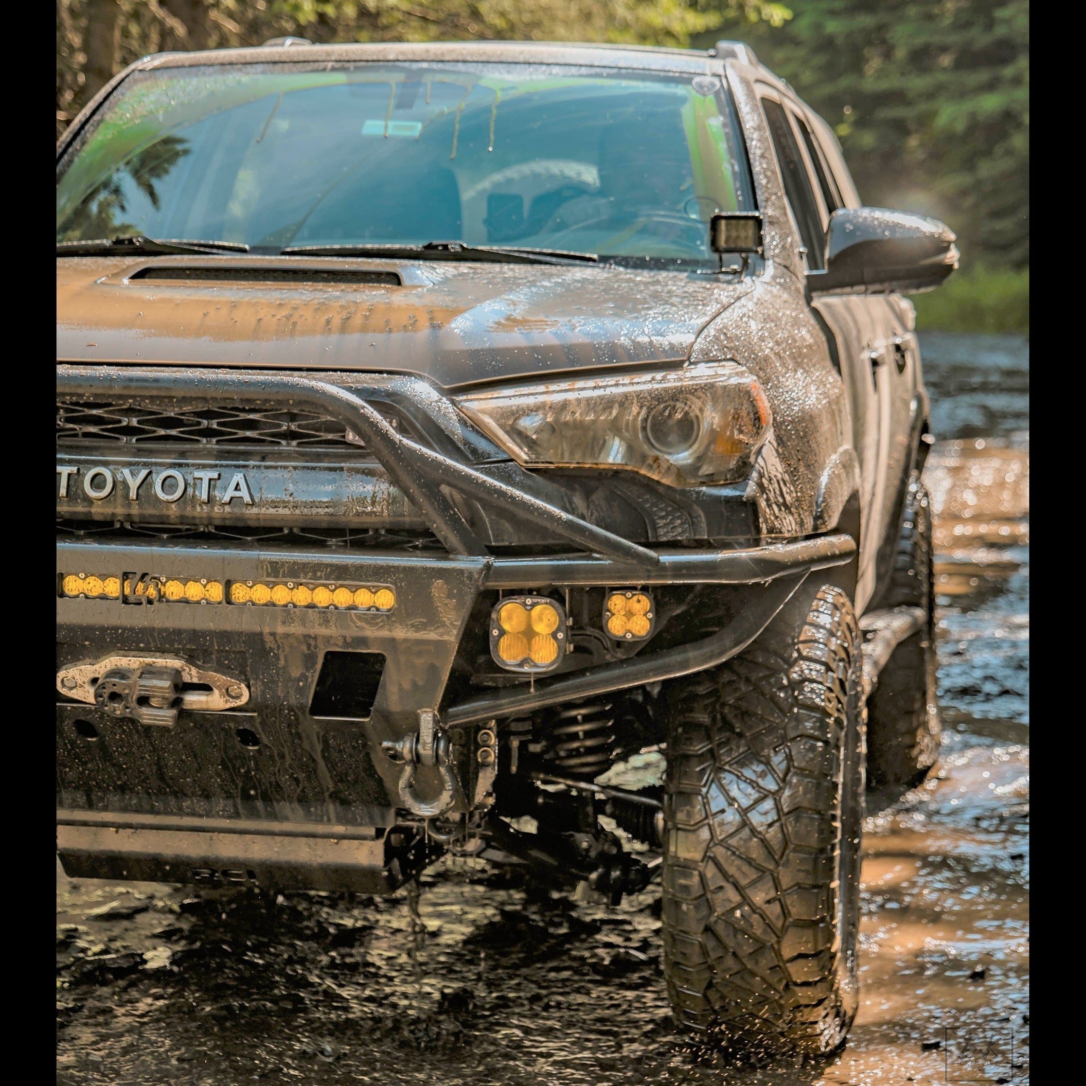 4Runner Hybrid Front Bumper for 5th Gen models (2014-2024) enhancing off-road capability and rugged style.
