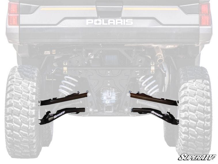 Super ATV Polaris Ranger XP 1000 High Clearance Rear Offset A-Arms