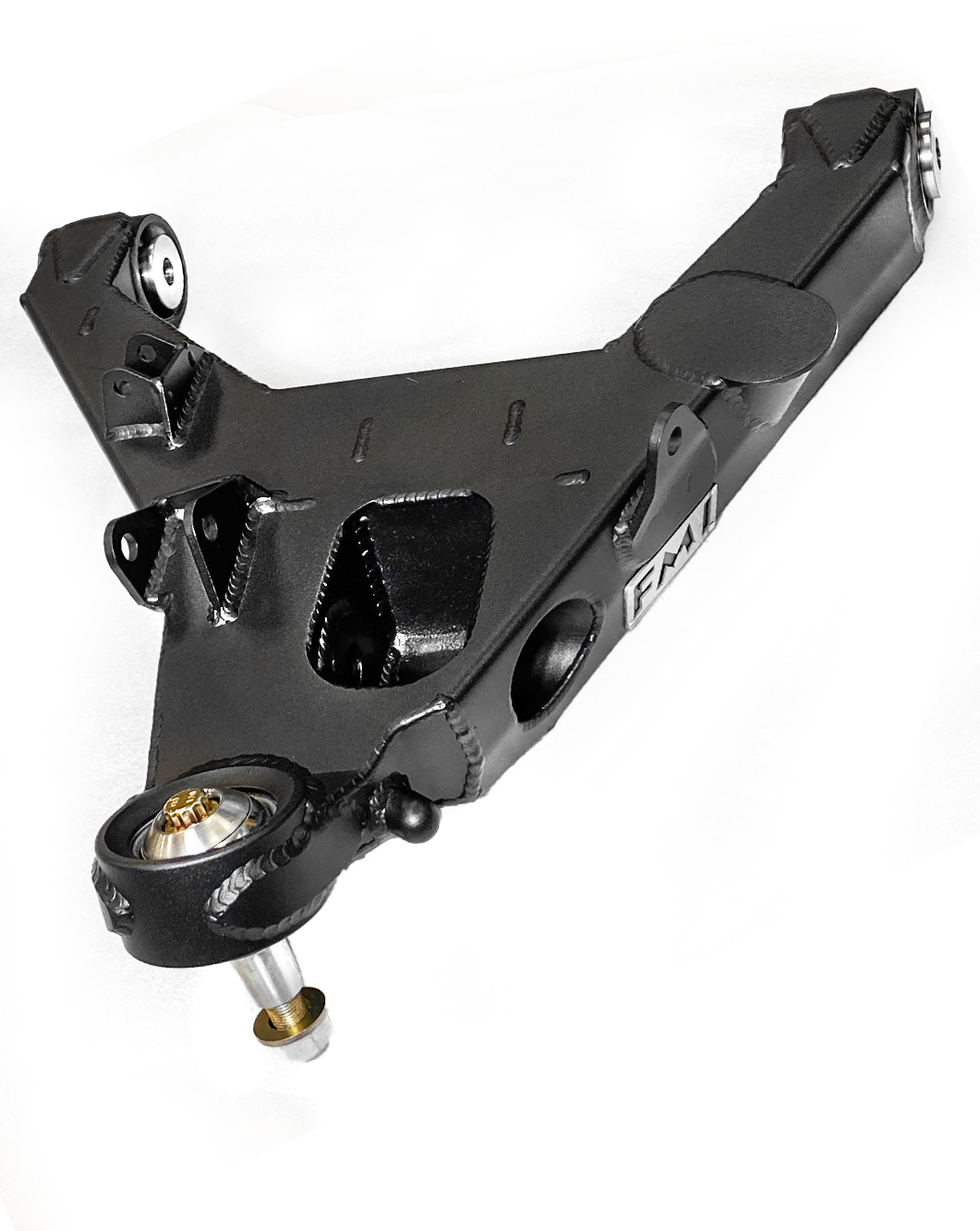 2024+ Ranger Raptor fabricated lower A-arm kit designed for stock width, enhancing off-road performance and durability.