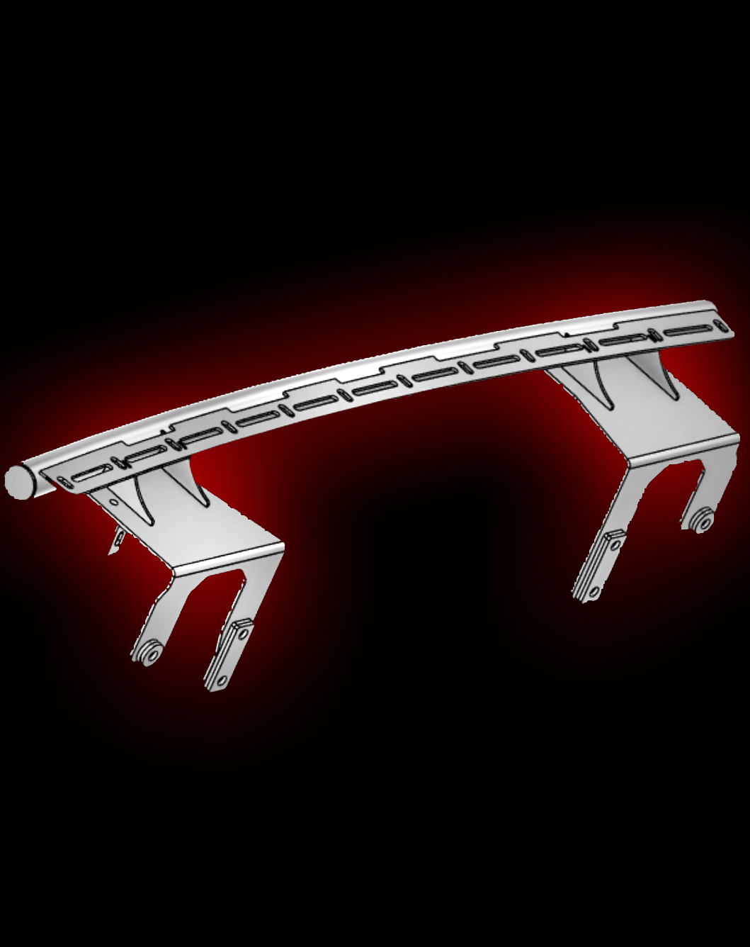 2024 Ranger Raptor front light mount kit designed for stock bumpers, compatible with various light types.