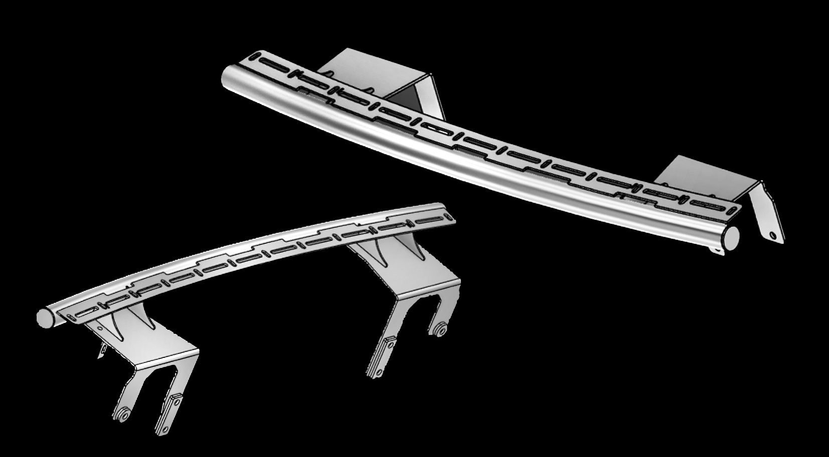 2024 Ranger Raptor Front Light Mount Kit for stock bumper, compatible with various light types, durable design.
