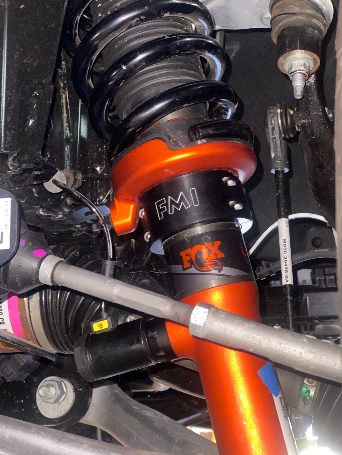 2024+ Ranger Raptor Spring Collar Lift Kit showcasing adjustable lift options of 1.5", 2", and 2.5" for enhanced offroad performance.