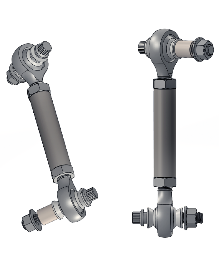 2024+ Ranger Raptor sway bar links designed for stock sway bar and fabricated arms, featuring durable construction.