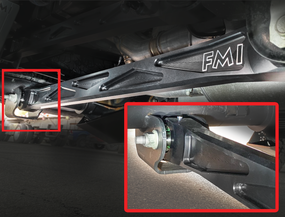 Rear lower billet aluminum suspension arms for the 2024 Ranger Raptor, featuring ultra-flex joints for enhanced performance.